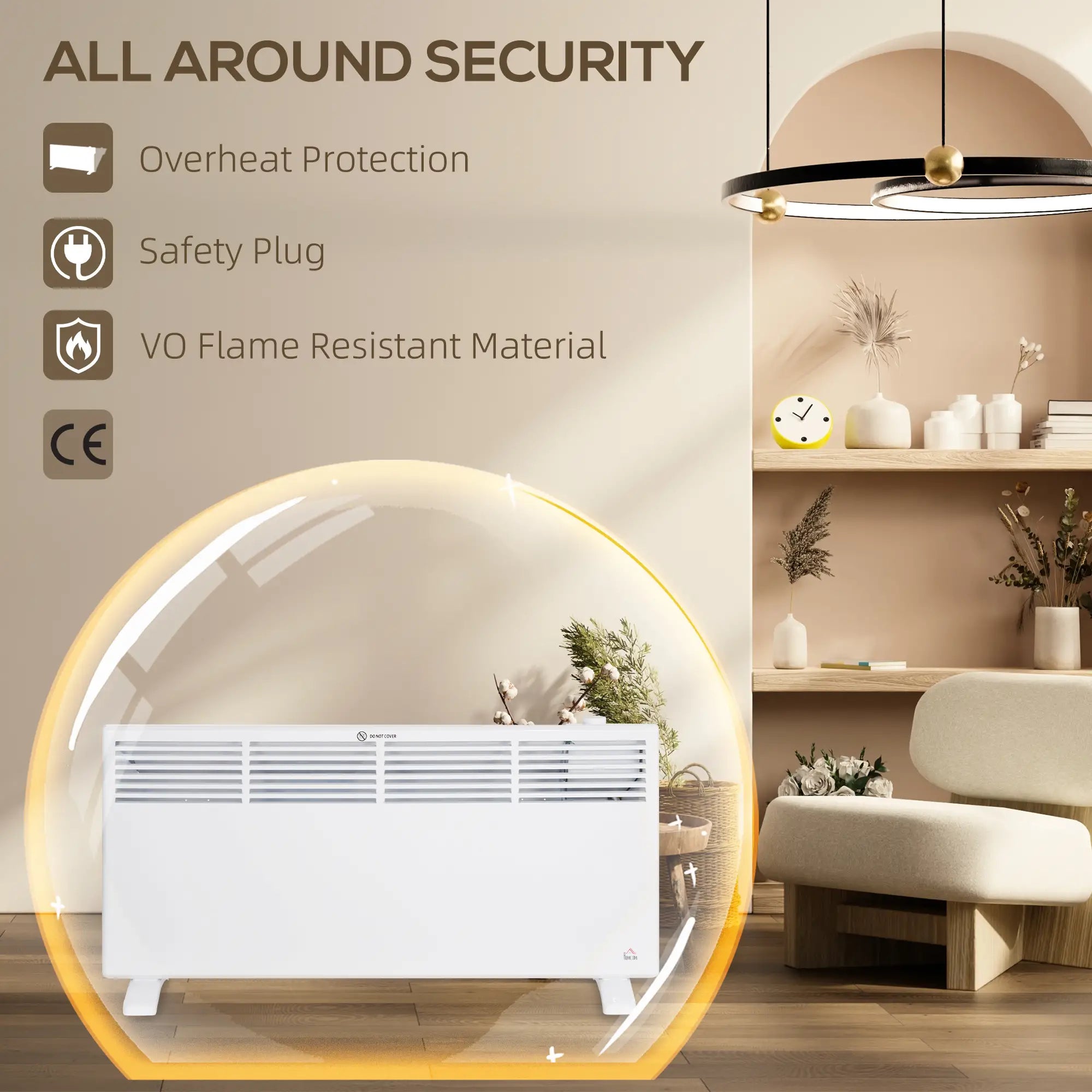 2000W convector heater, Portable radiator perfectly heater and circulates the heat