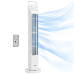 Fan with Remote Control, 4H Timer, 3 Speed 3 Modes, Quiet Electric Floor Standing Fan