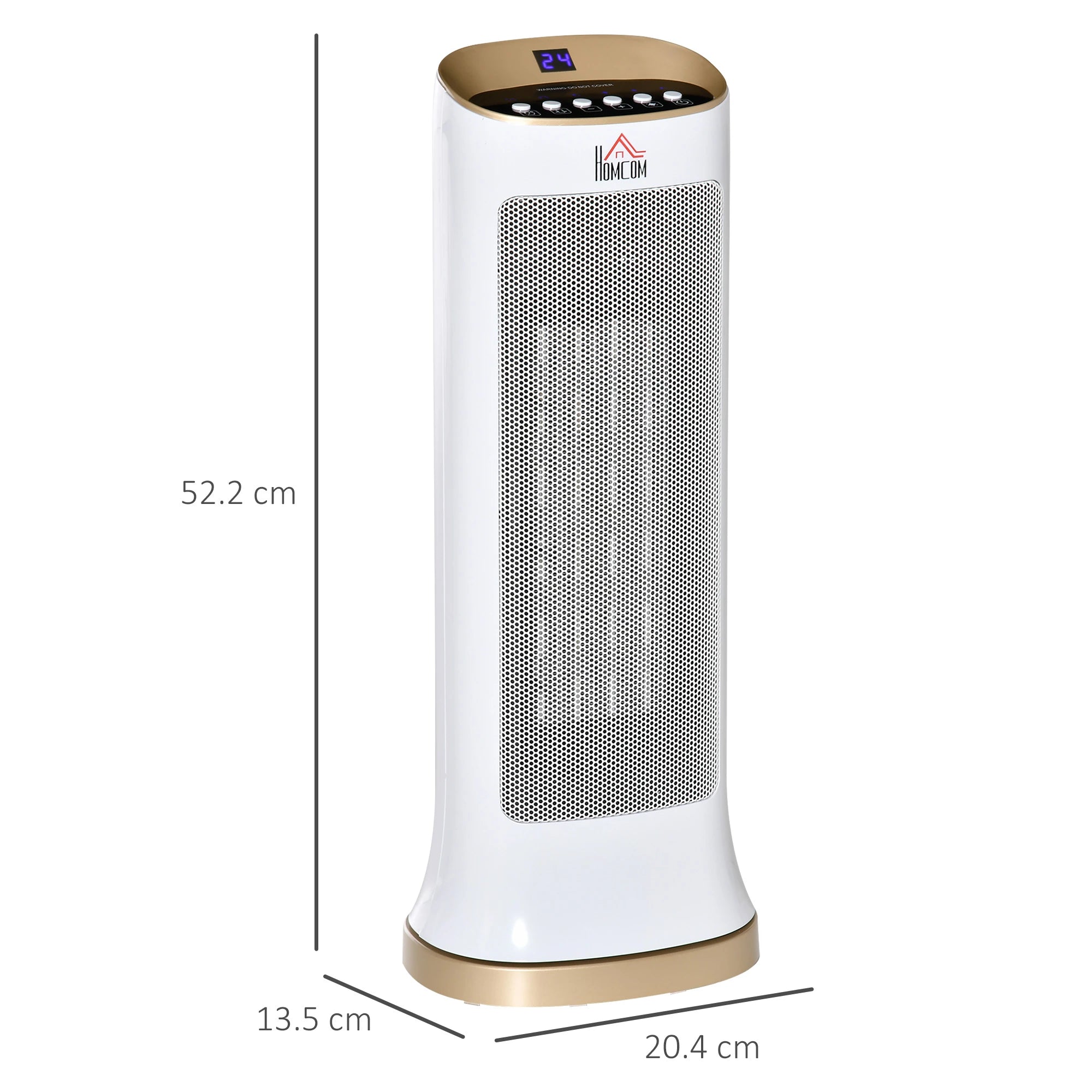 2000W Electric Heater, Portable Fan Heater with Overheating & Tip-Over Protection