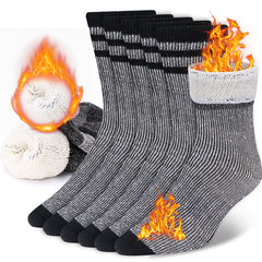 Wool Crew Socks Thickened Thermal and Warm Socks for Winter