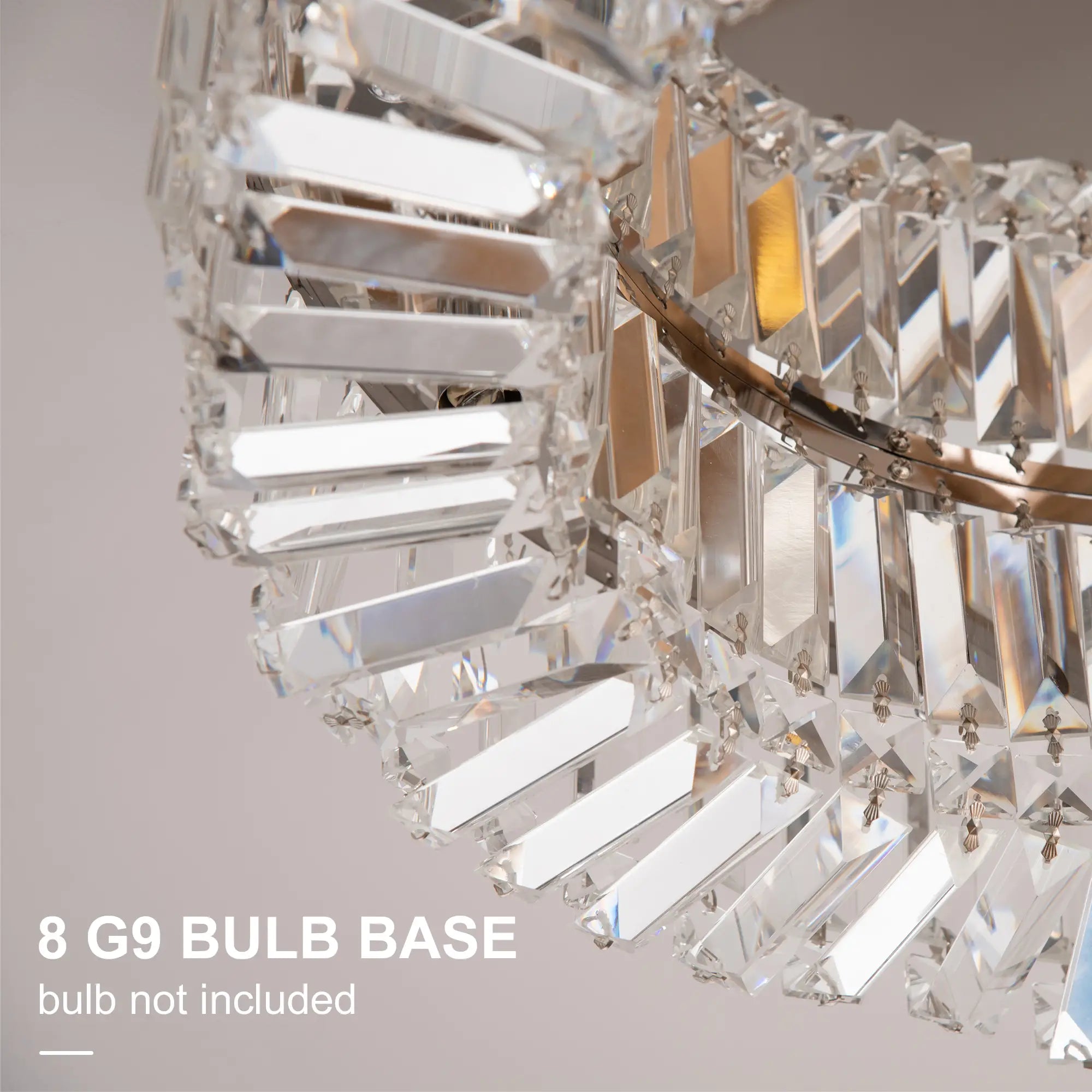 Crystal Ceiling Light Modern Chandeliers Stainless Steel Pendant Lights