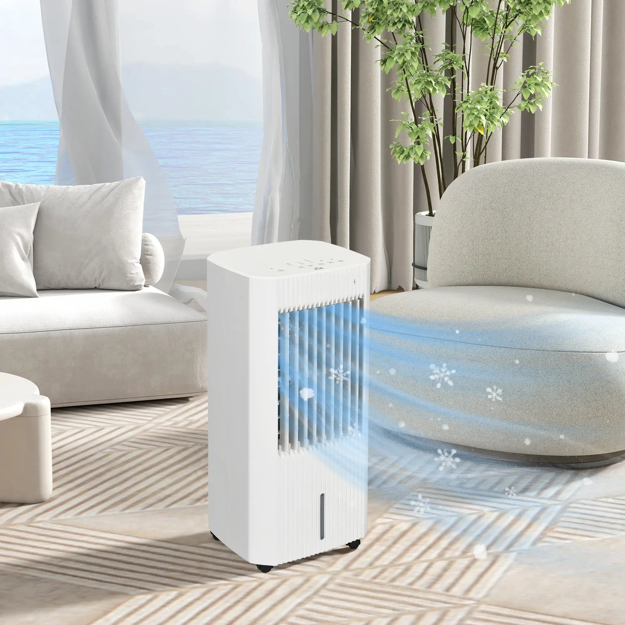 3-in-1 Air Cooler with 5 Litre Capacity, Oscillation, LED Display, Remote, 15 Hour Timer, 3 Modes