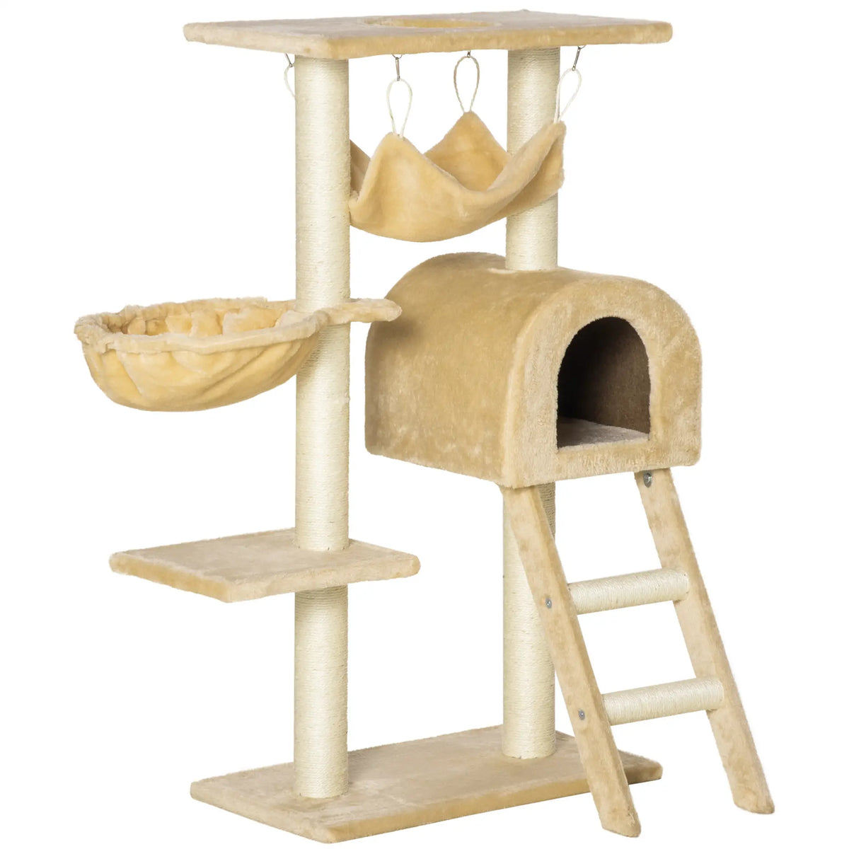 Cat Tree Tower for Indoor Cats Kitten Activity Centre Scratching House Basket