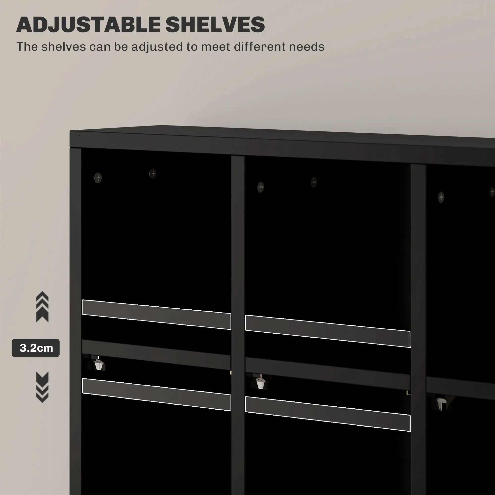 Storage Unit with Adjustable Shelves