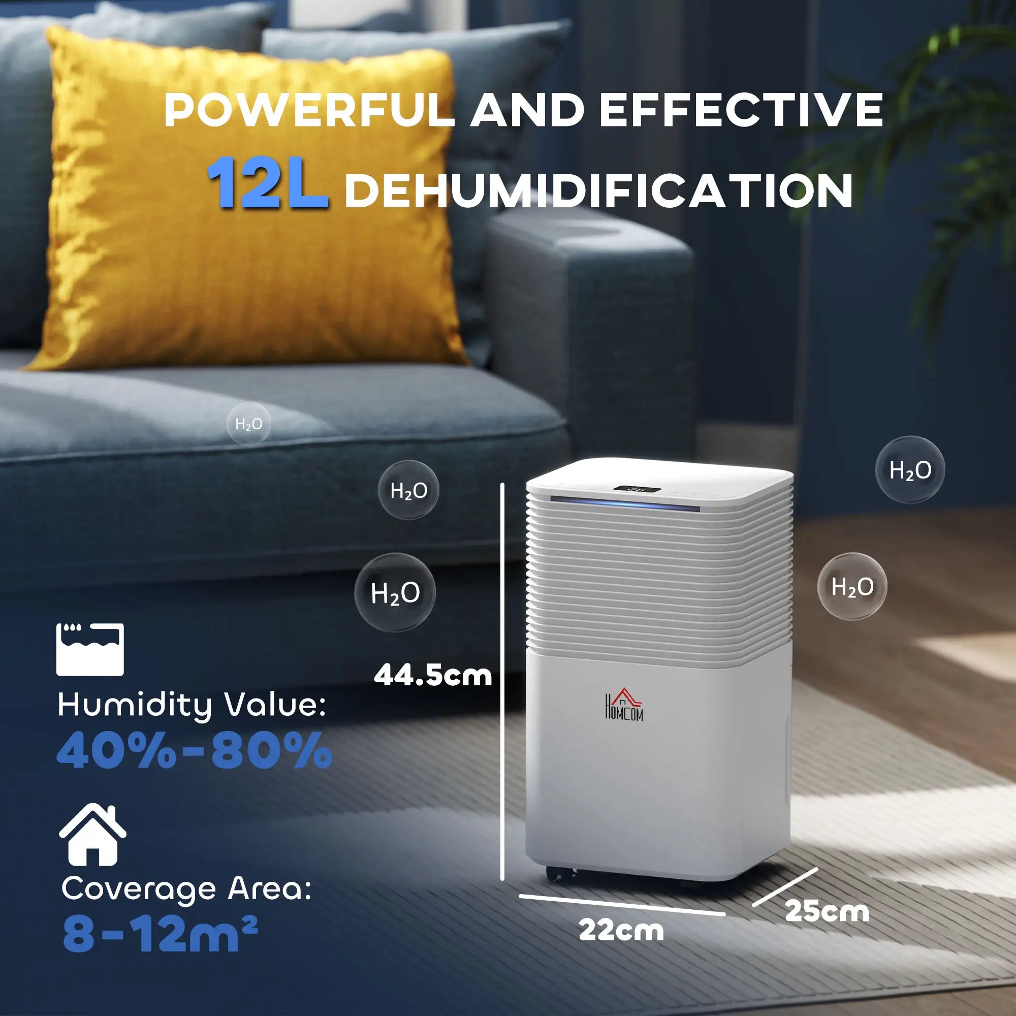 2000ML Electric Moisture Air De-Humidifier with 3 Modes