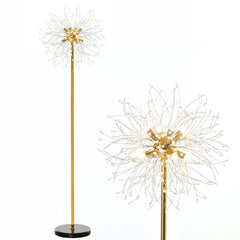 Dandelion-Crystallite Floor Lamp, with Foot Switch