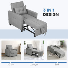 3-in-1 Comfort Zone Sofa Bed Multifunctional Marvel Sofa Triple Function Sofa