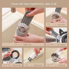 Multifunctional Flexible Gap Brush, Household Soft Bristles Cleaning Brush