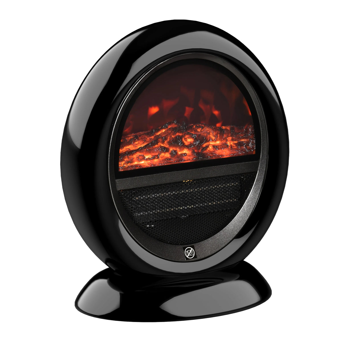 1500W Electric Table Top Heater with Realistic Flame Effect, Rotatable Head, Overheating Protection