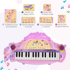 32 Keys Kids Mini Electronic Keyboard Musical Instrument Educational Game Toy