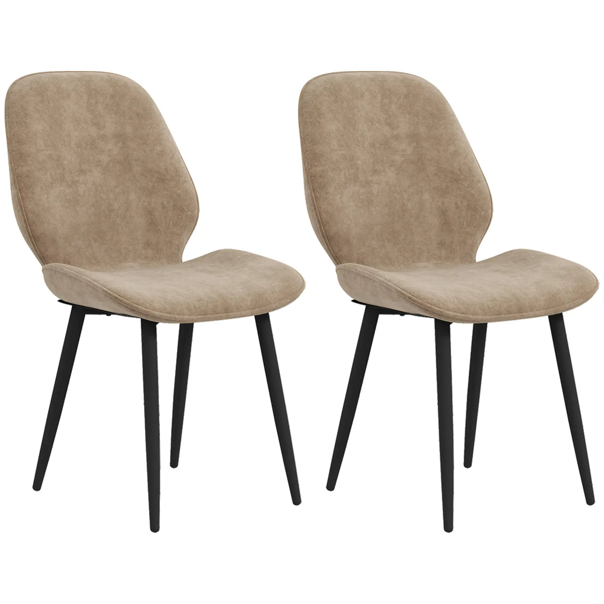 Velvet Dining Chairs, Set of 2 Dining Room Chairs with Metal Legs for Living Room, Dining Room