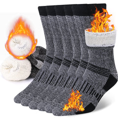 Wool Crew Socks Thickened Thermal and Warm Socks for Winter