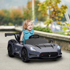 Maserati GT2 Licensed 12V Kids Electric Ride on Car with 4 Suspension, Remote Control Music Horn Lights