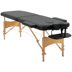 Portable Massage Bed, Folding Spa Beauty Massage Table with 2 Sections